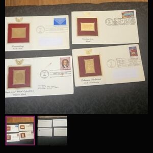 Gold Stamp Collectors Set Of 4 A Nostalgic Piece Of History